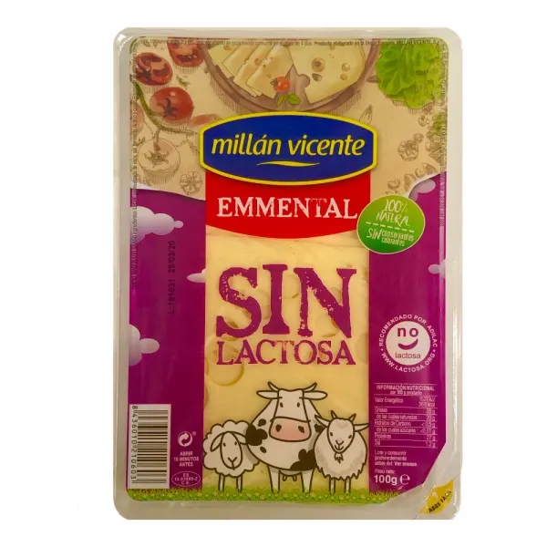 Emmental sin lactosa lonchas Ametller Origen 100G