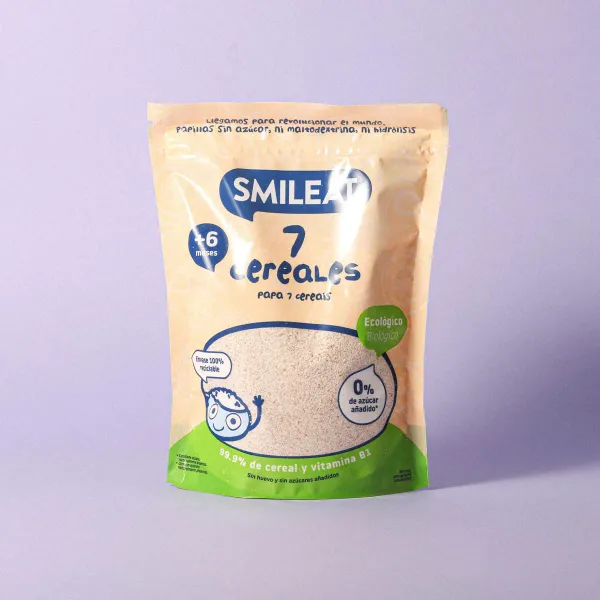 Papilla 7 cereales 100% ecológico Smileat 200g