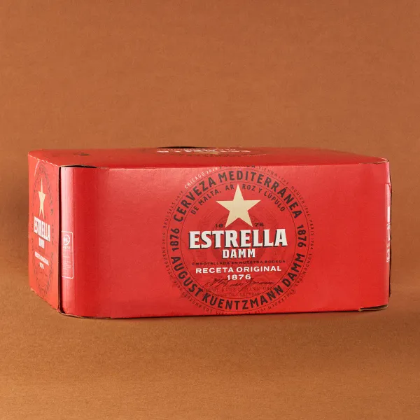 Cerveza Estrella DAMM 33cl - pack 12uds.