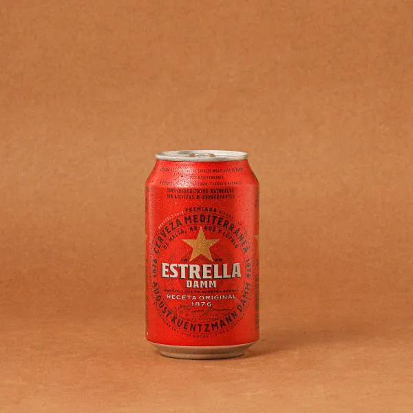 Cerveza en lata Estrella DAMM 33cl