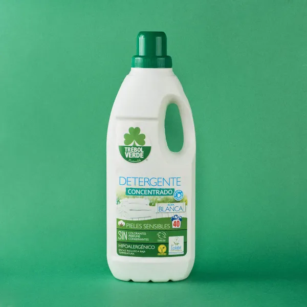 Detergente concentrado ECO ropa blanca TRÉBOL VERDE 2L