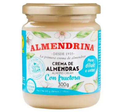 Crema de almendras con fructosa ALMENDRINA 300g