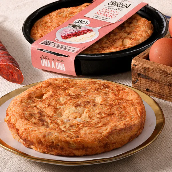 Tortilla de Patata y Cebolla con Chorizo ??AO 350g