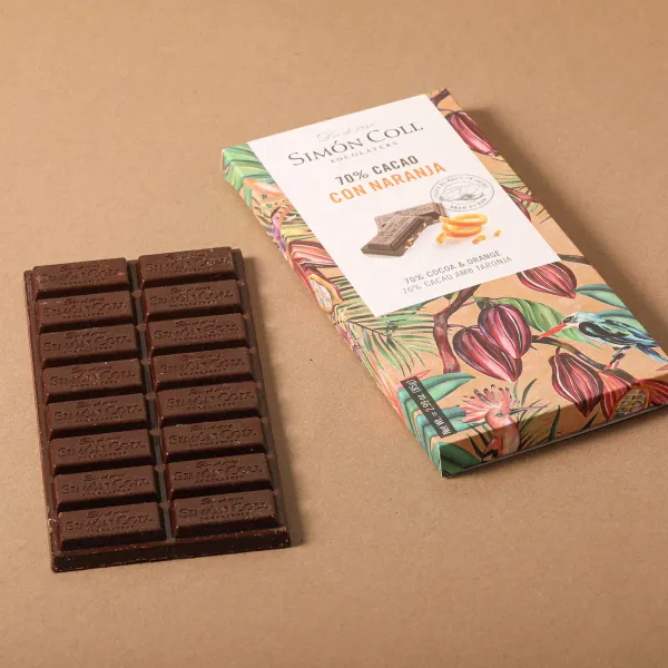 Chocolate 70% Naranja SIMÓN COLL 85g