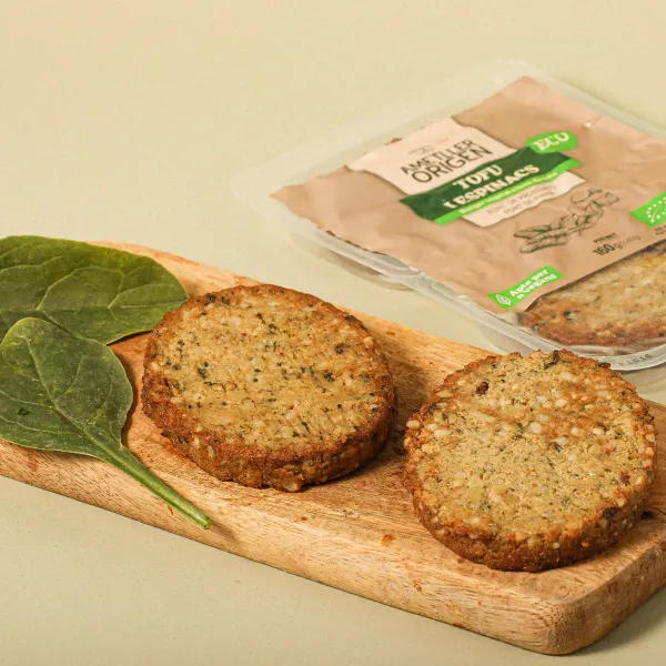 Hamburguesa ecológica de tofu y espinacas Ametller Origen 80g - 2uds.