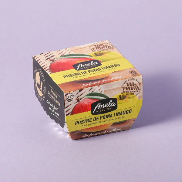 Postre de manzana y mango A.FRUITS 100g - 2uds.