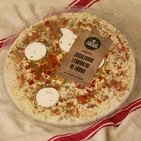 Pizza escalivada queso cabra Ametller Origen 390g