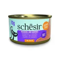 Schesir Grill Adult Caballa y Sardinas en Paté Lata para Gatos