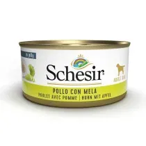 Schesir Adult Pollo con Manzana en Gelatina Lata para Perros