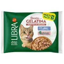 Libra Pack Sobres en Gelatina Salmón y Atún para Gatos Adultos