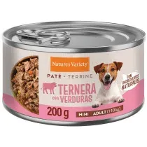 Nature’s Variety Paté Ternera y Verduras Lata para Perros Mini Adultos