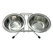 Comedero Doble Acero Inoxidable