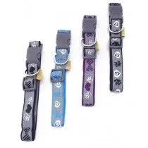 Collar Regulable de Nylon Reflectante con Dibujos