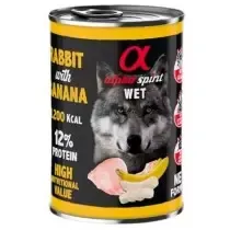 Alpha Spirit Conejo con Plátano Perro Latas
