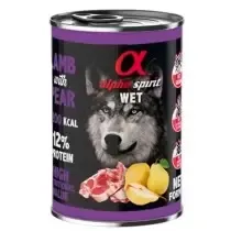 Alpha Spirit Cordero con Pera Perro Latas
