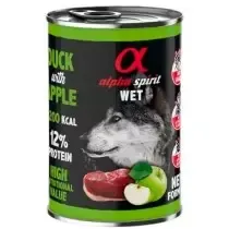 Alpha Spirit Pato con Manzana Verde Perro Latas