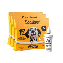 Scalibor 65 cm (3 ud) + Limpiador Fisiológico Auricular 125 ml Barakaldo Vet Shop