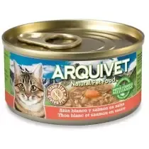 Arquivet Gato Atún Blanco y Salmón en Salsa Lata