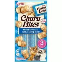 Churu Bites Receta de Atún con Vieira para Gatos