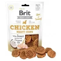 Brit Jerky Snack Monedas de Pollo con Insectos para Perros
