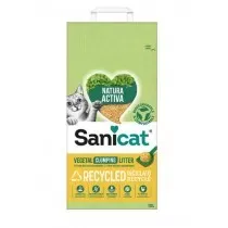 Arena Aglomerante Sanicat Natura Activa Recycled para Gatos