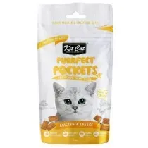Kit Cat PurrPurée Pockets Pollo y Queso para Gatos