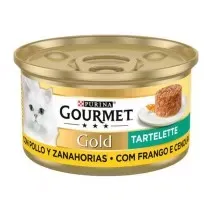 Purina Gourmet Gold Tartelette Pollo y Zanahoria Gato Latas
