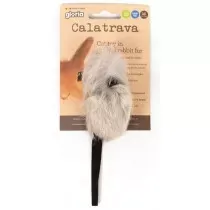 Gloria Juguete Calatrava Ratoncito con Piel de Conejo para Gatos