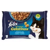 Felix Sensations Selección de Pescados en Gelatina para Gatos