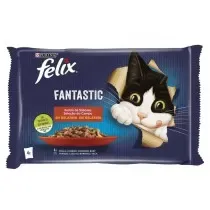 Felix Fantastic Festín de Carnes en Gelatina para Gatos