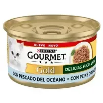 Purina Gourmet Gold Delicias Pescado del Océano Gatos Latas