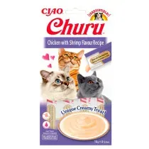 Churu Puré Receta de Pollo con Camarón para Gatos