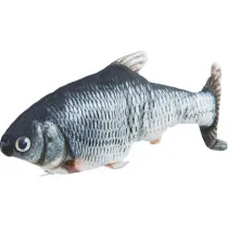 Pez Enrollable con Cascabel para Gatos
