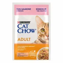 Cat Chow Adult Salmón en Gelatina Sobres para Gatos