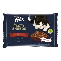 Felix Tasty Shreds Festín de Sabores Filetes en Salsa para Gatos