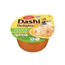 Churu Dashi Delights Pollo con Atún y Vieira Caldo para Gatos