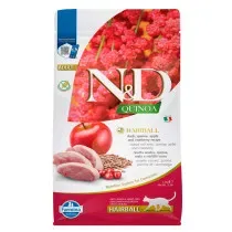 Farmina ND Quinoa Grain Free Adult Hairball de Pato para Gatos
