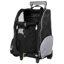 Trolley y Mochila Negra y Gris para Perros Pequeños y Gatos