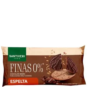 Galleta Finas 0% con chocolate negro 90 g