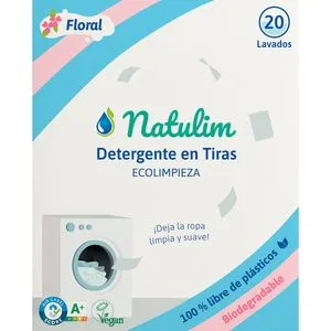 Detergente en tiras floral 20 lavados