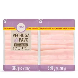 Pechuga de pavo 2 x 180 g