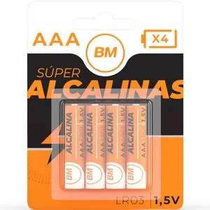 Pila alcalina AAA 4 unidades