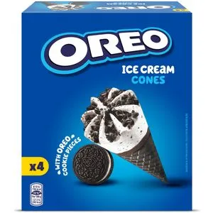 Helado cono cookies 4 unidades