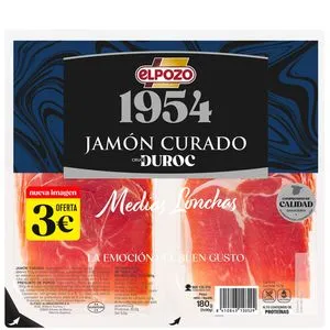 Jamón curado en lonchas 180 g