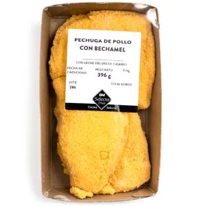 Pechuga de pollo con bechamel bandeja(400 g aprox)