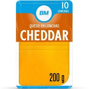 Queso cheddar lonchas 200 g
