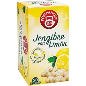 Infusión de jengibre con limón 20 sobres