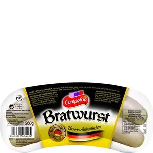 Salchicha bratwurst 3 unidades 260 g