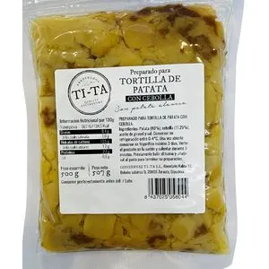 Preparado tortilla de patata con cebolla 500 g