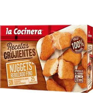 Nuggets de pollo con rebozado fino, 400 g